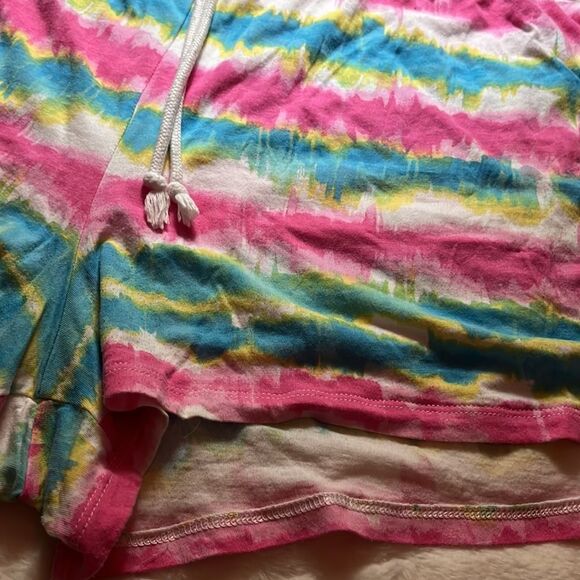 Tie Dye Soft Cotton Blend Sleep Shorts - Picture 2 of 5